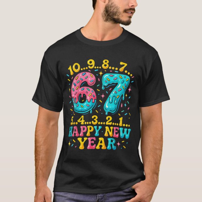 Camiseta 67 Meme Countdown Happy New Year Funny Drip Number (Anverso)