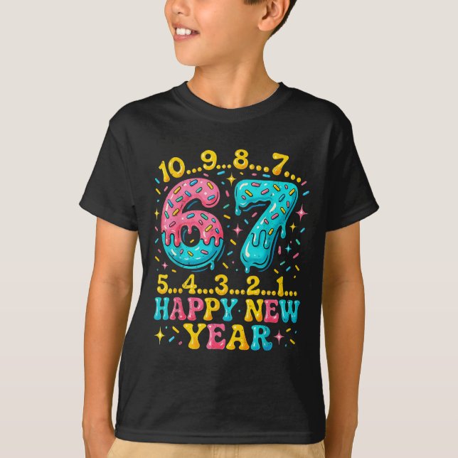 Camiseta 67 Meme Countdown Happy New Year Funny Drip Number (Anverso)
