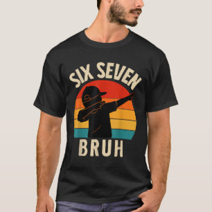 Camiseta 67 Meme Dabbing Seis Siete Bruh Retro Vintage Atar