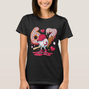 Camiseta 67 Meme de béisbol Arte de donut y helado con gote