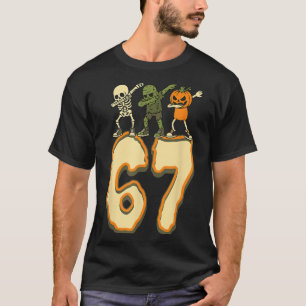 Camiseta 67 Meme de Halloween 6 7 Números Seis Siete Divert
