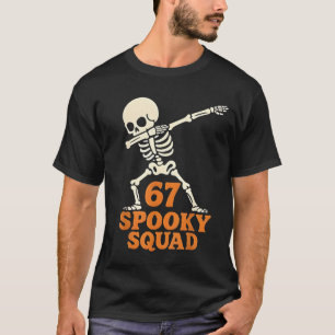 Camiseta 67 Meme de Halloween 6 7 Números Seis Siete Niños 