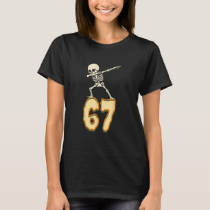 Camiseta 67 Meme de Halloween 6 7 Números Seis Siete Niños
