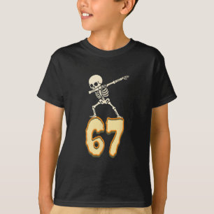 Camiseta 67 Meme de Halloween 6 7 Números Seis Siete Niños 