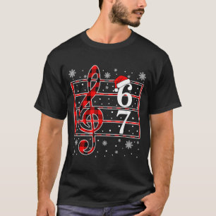 Camiseta 67 Meme de música jerga Músico Santa Profesor de m