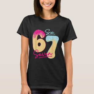 Camiseta 67 Meme Divertido de Helado Goteando Seis Siete Ge
