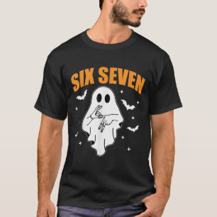 Camiseta 67 Meme Divertido Fantasma Halloween Embrujado 6 7