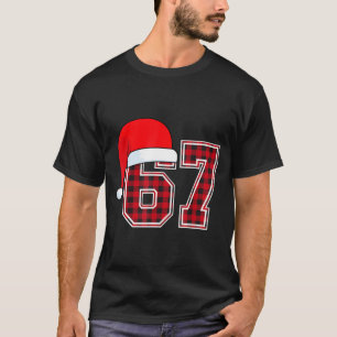 Camiseta 67 Meme Divertido Navidad Cuadro Rojo Xmas Pijamas