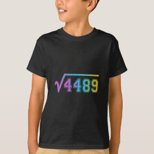 Camiseta 67 Meme Divertido Raíz Cuadrada 4489 Adolescente S