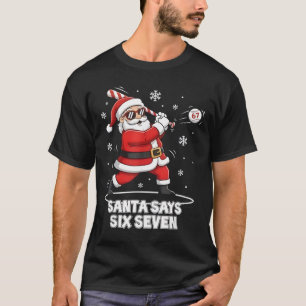 Camiseta 67 Meme Divertido Seis Siete Navidad 6-7 Meme Sant