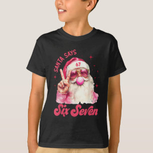 Camiseta 67 Meme Divertido Seis Siete Navidad 6-7 Meme Sant