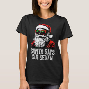 Camiseta 67 Meme Divertido Seis Siete Navidad 6-7 Meme Sant