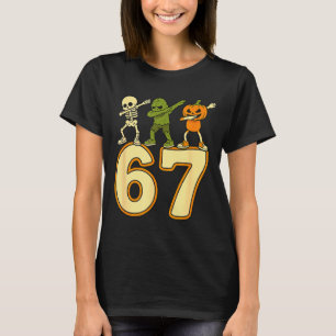 Camiseta 67 Meme divertidos números de Halloween seis siete