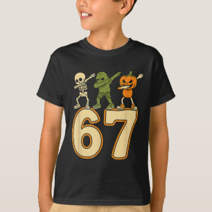 Camiseta 67 Meme divertidos números de Halloween seis siete