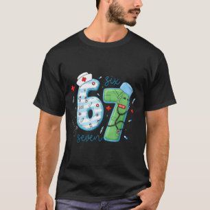 Camiseta 67 Meme Enfermera Escolar Divertida Seis Siete Mem