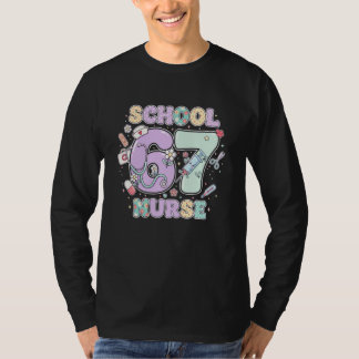 Camiseta 67 Meme Funny School Nurse Six Seven Meme Boys Gir