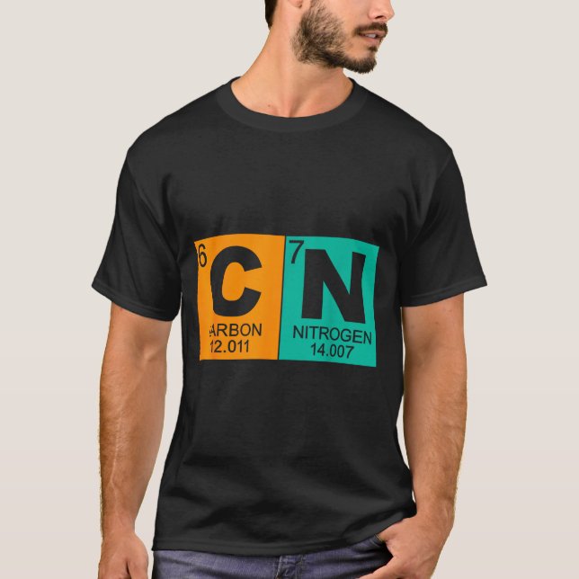 Camiseta 67 Meme Funny Science Teacher Periodic Table Retro (Anverso)