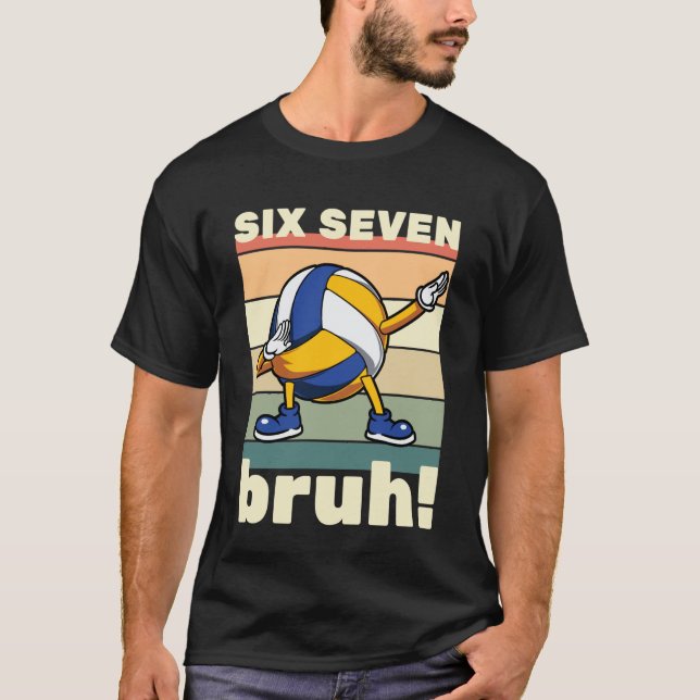 Camiseta 67 Meme Funny Six Seven Bruh Kids Boys Girls Dab V (Anverso)
