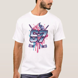 Camiseta 67 Meme Hockey Helado Goteo