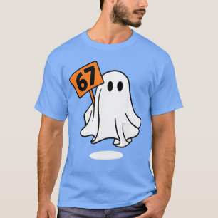 Camiseta 67 Meme Humor 67 Divertido Fantasma SixSeven Hallo
