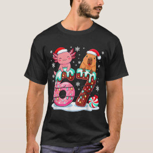 Camiseta 67 Meme Kawaii Axolotl Capybara Navidad Helado Cre