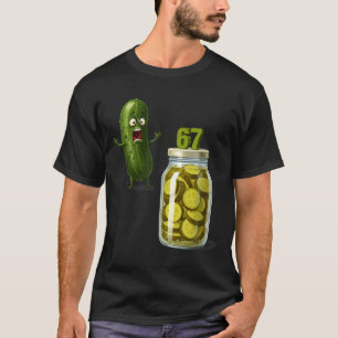 Camiseta 67 Meme Pepino Sorpresa Un Tarro De Pepinos En Rod