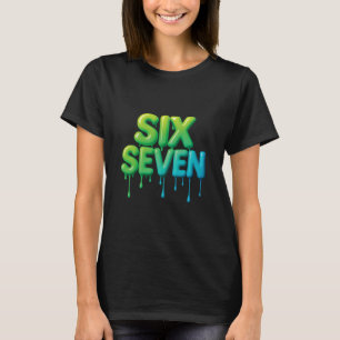 Camiseta 67 Meme Seis Siete 6-7 Chiste Divertido de Interne