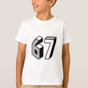 Camiseta 67 Meme Seis Siete 6-7 Chiste Divertido de Interne