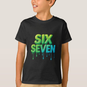 Camiseta 67 Meme Seis Siete 6-7 Chiste Divertido de Interne