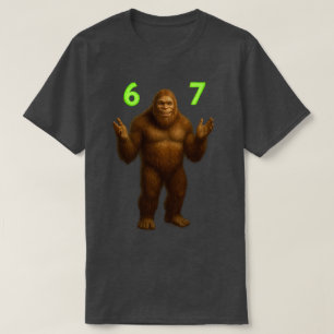 Camiseta 67 Meme Seis Siete Bruh Bigfoot   Personalizado 6-