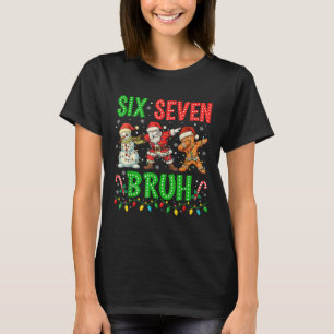 Camiseta 67 Meme Seis Siete Bruh Dabbing Santa 6 7 Divertid