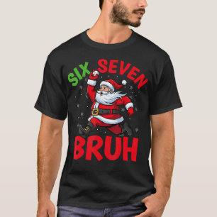 Camiseta 67 Meme Seis Siete Bruh Santa Béisbol Divertido Na