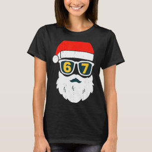 Camiseta 67 Meme Seis Siete Cara de Santa Niños Hombres Niñ