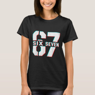 Camiseta 67 Meme Seis Siete Divertido 6 7 Lenguaje Gen Alph