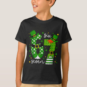 Camiseta 67 Meme Seis Siete Para Niños Niñas St Patricks 