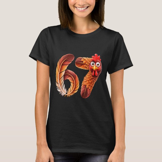 Camiseta 67 Meme Thanksgiving Turkey Day Funny Holiday Six  (Anverso)