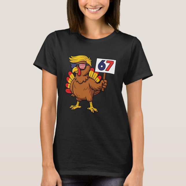Camiseta 67 Meme Thanksgiving Turkey Day Six Seven Funny Tr (Anverso)