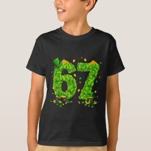 Camiseta 67 Meme Tréboles de la Suerte Seis Siete