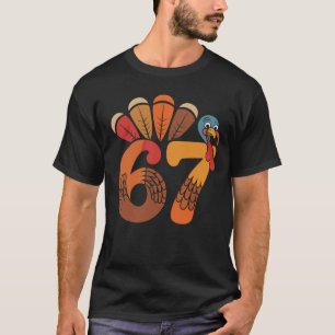 Camiseta 67 Memes divertidos de pavo de Acción de Gracias S