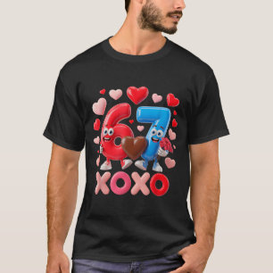Camiseta 67 Monada Seis Siete Gen Meme Pareja Aniversario V