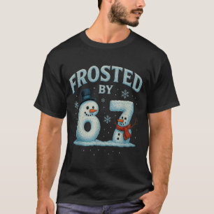 Camiseta 67 muñeco de nieve de Navidad 6 7 meme de Internet