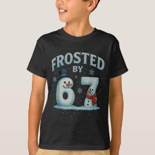 Camiseta 67 muñeco de nieve de Navidad 6 7 meme de Internet