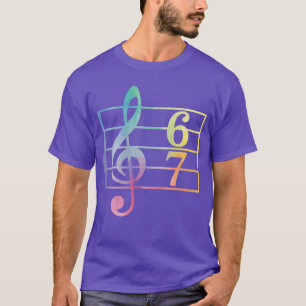 Camiseta 67 Música Meme jerga Seis Siete Profesor de Música