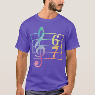 Camiseta 67 Música Meme jerga Seis Siete Profesor de Música