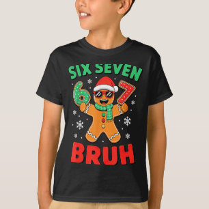 Camiseta 67 Navidad 6 7 Meme Pan de Jengibre Xmas 