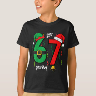 Camiseta 67 Navidad Divertido 6 7 Meme Seis Siete Xmas Chic