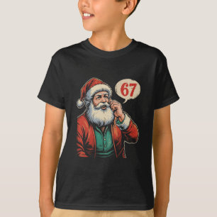 Camiseta 67 Navidad Divertido Seis Siete Meme Brainrot Sant