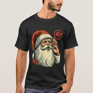 Camiseta 67 Navidad Divertido Seis Siete Meme Brainrot Sant