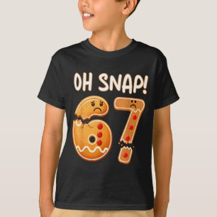 Camiseta 67 Navidad Oh Snap Hombre de Jengibre 6 7 Meme Div