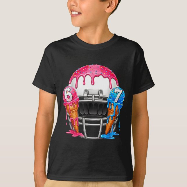 Camiseta 67 Number Ice Cream Drip American Football Art  (Anverso)